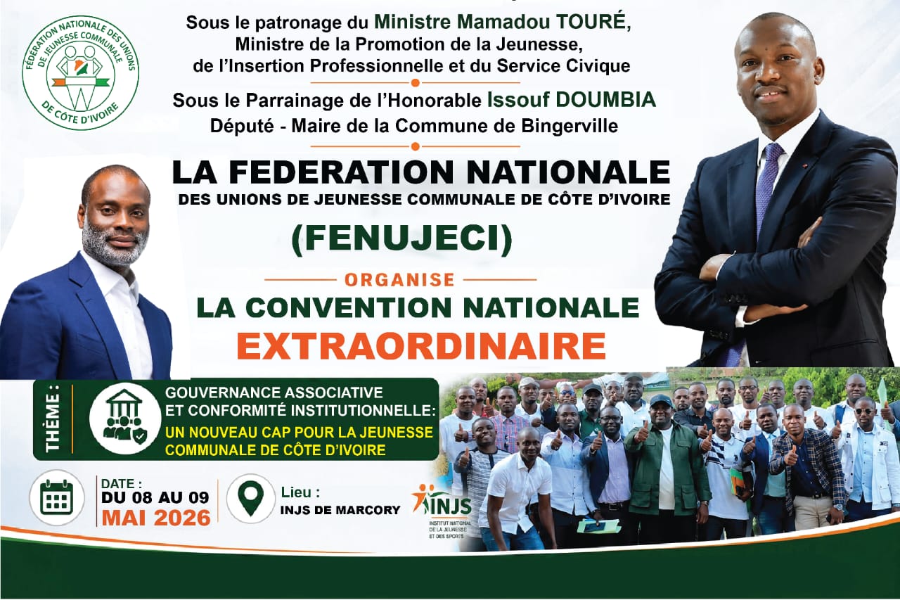 COMMUNIQUÉ OFFICIEL - Objet : Nomination du Président Assim SABA pour la Convention Extraordinaire de la FENUJECI